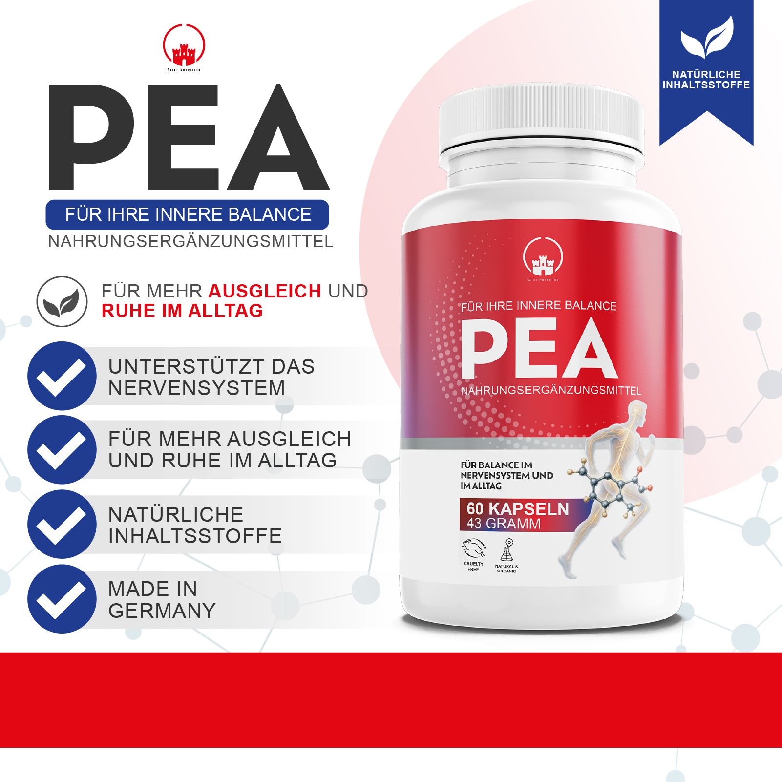 Saint Nutrition PEA Kapseln