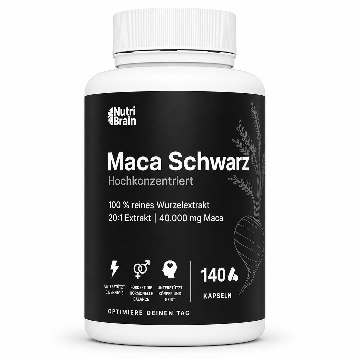 NUTRIBRAIN  Maca Schwarz Kapsel