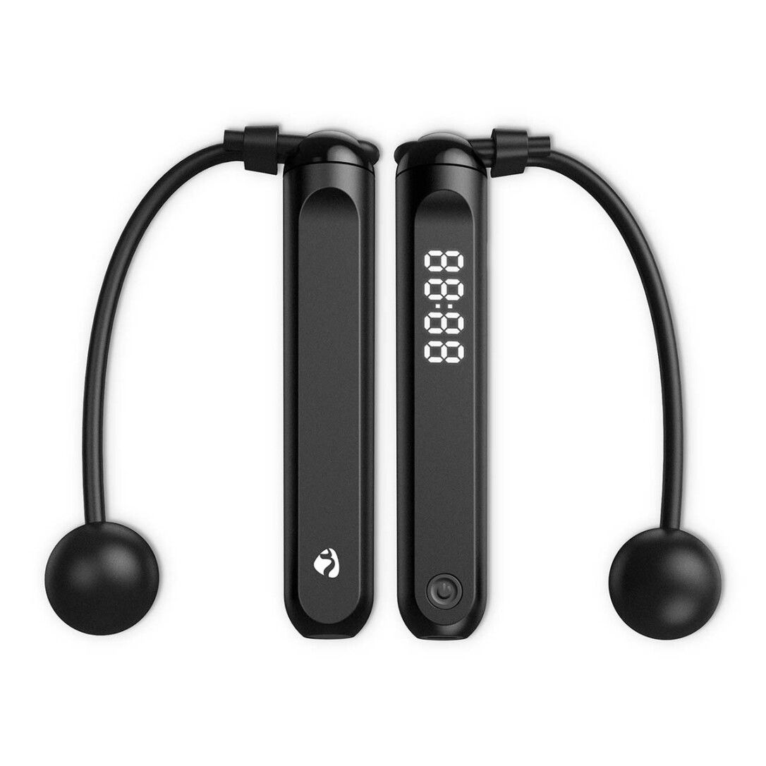 Nedis SmartLife Springseil / Bluetooth® / Dual Hall sensor / LED-Anzeige / PVC / 3.00 m / Akku-Bäl