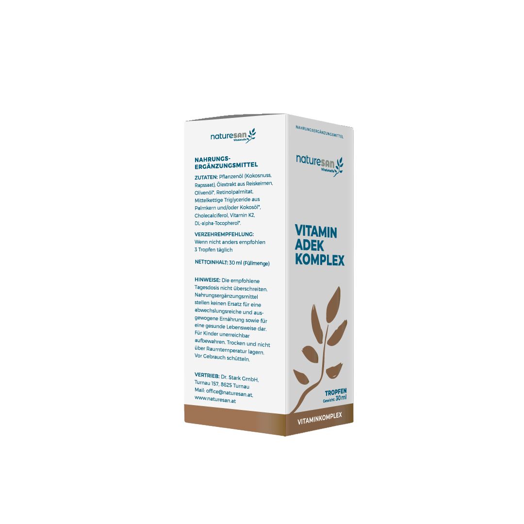 Naturesan Vitamin ADEK Tropfen – Vitamine für Immunsystem, Knochen, Augen und Haut