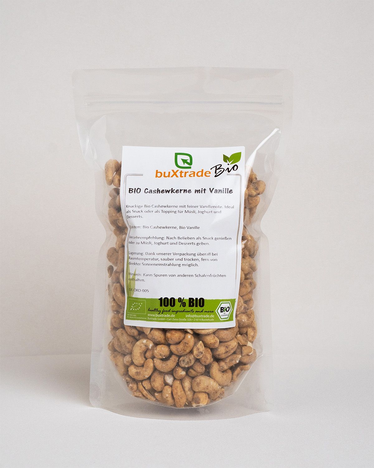 buXtrade Bio Cashewkerne mit Vanille