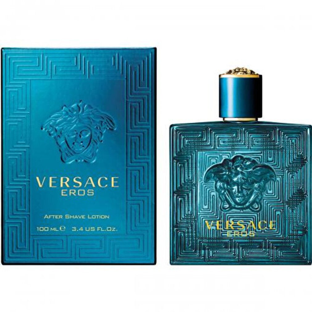 Versace Eros After Shave Lotion Flakon und Karton.
