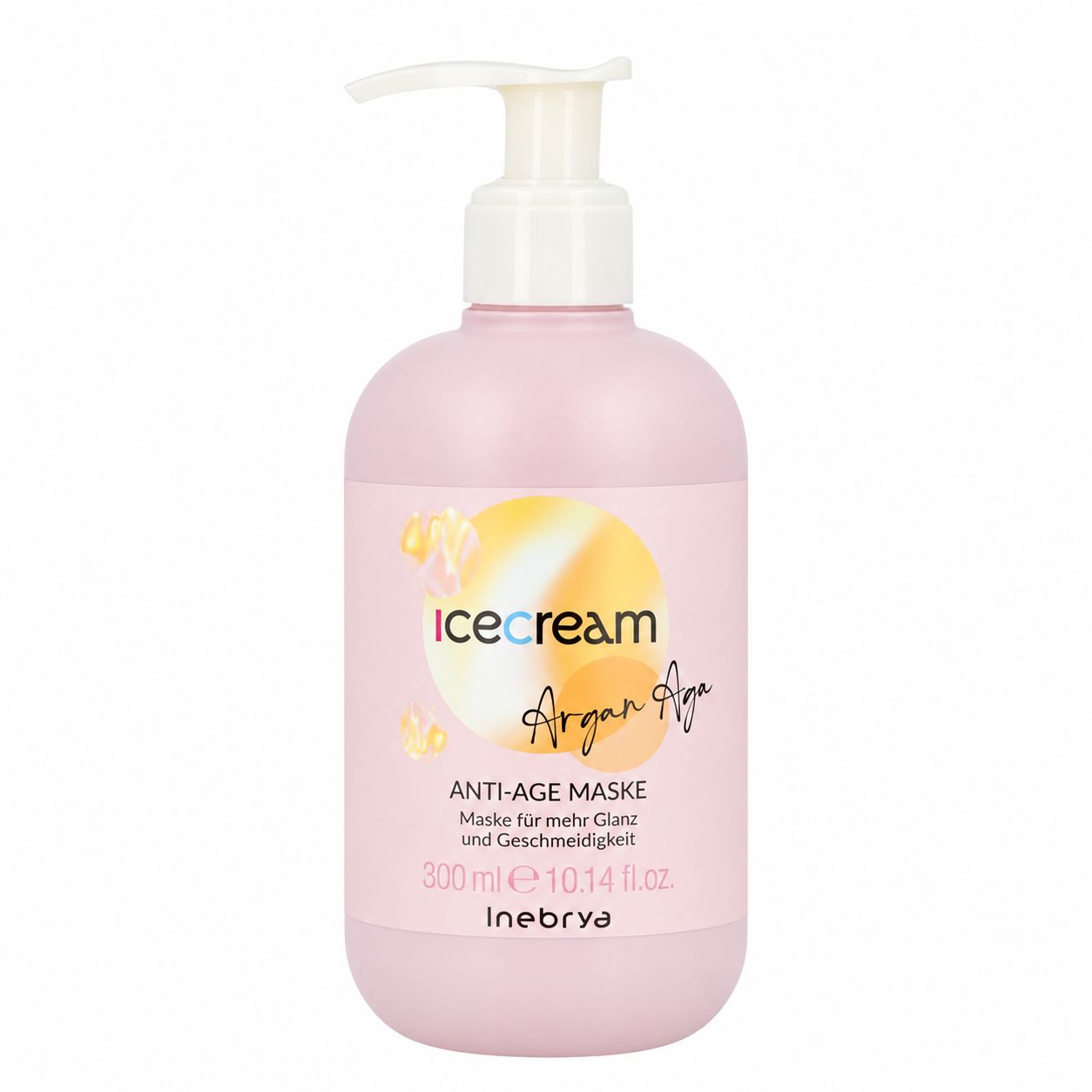 Eiscreme Argan Haarmaske mit Pumpspender, 300 ml.