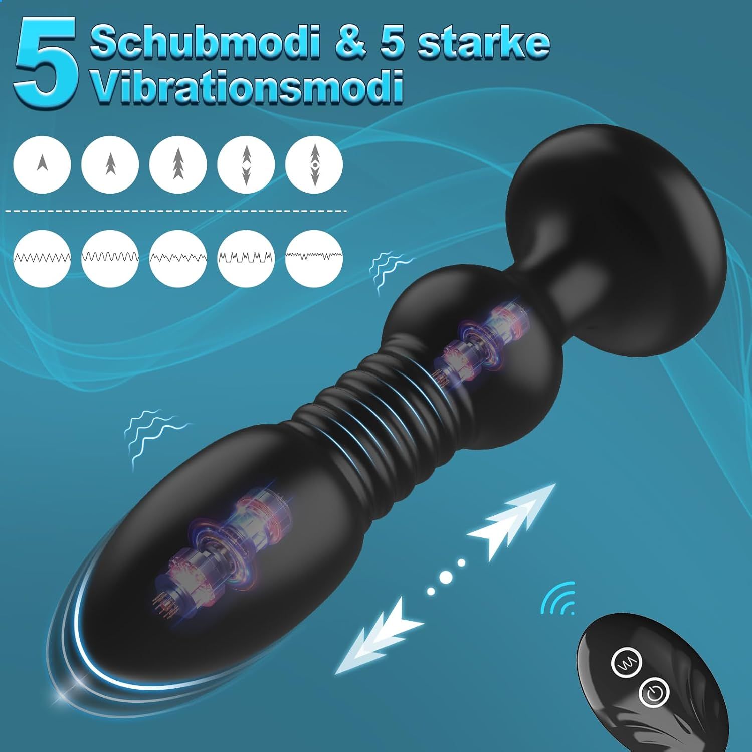 YICOCO Analvibratoren für Mann Analplug Sexspielzeug