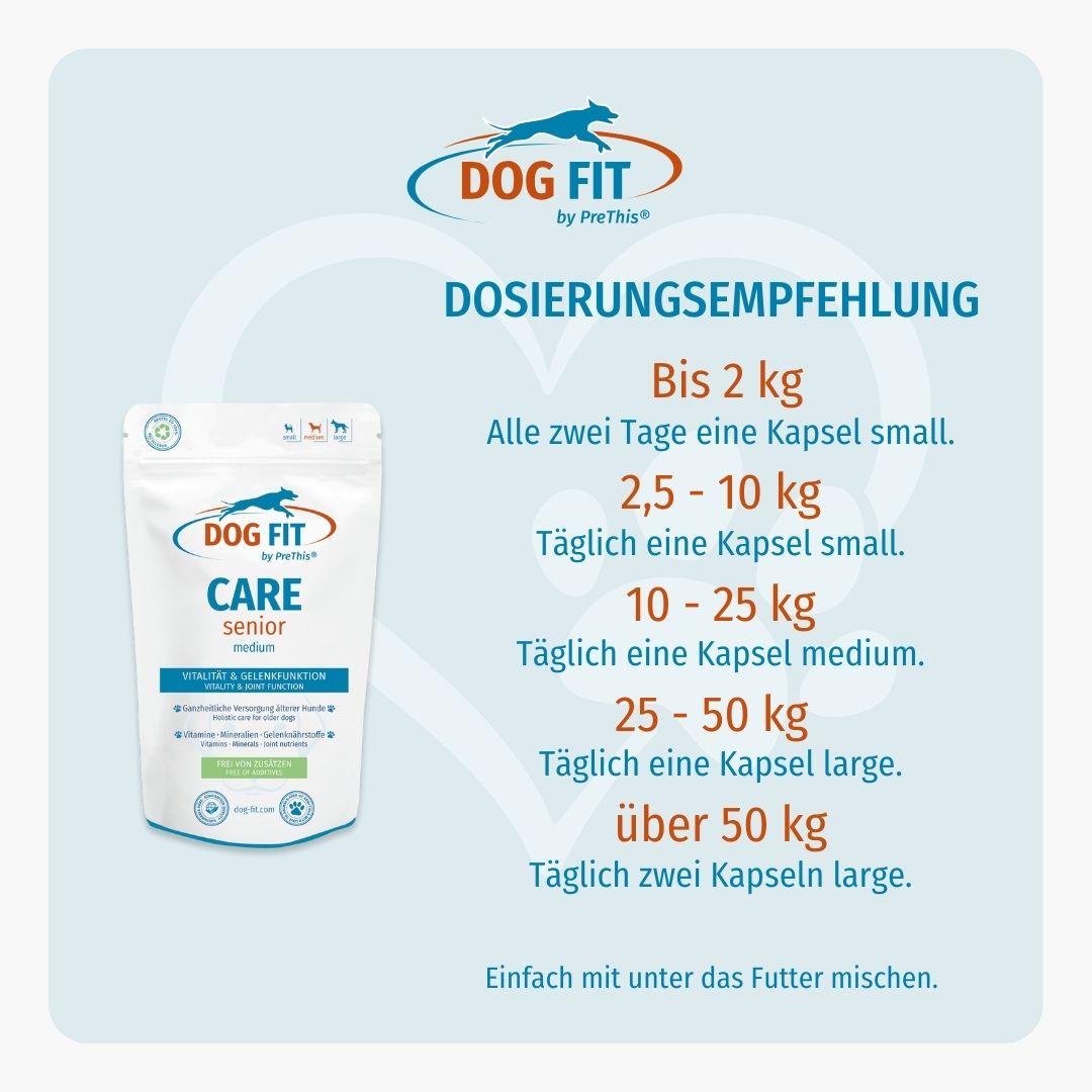 DOG FIT by PreThis® CARE senior » Ergänzung für ältere Hunde (medium)