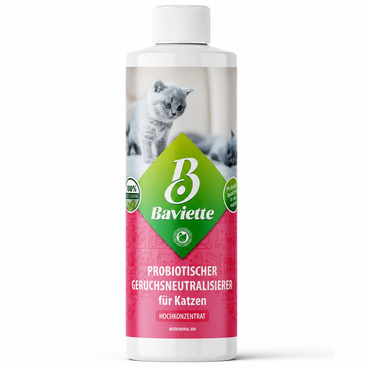 Baviette Probiotischer Geruchsneutralieser für Katzen - Konzentrat