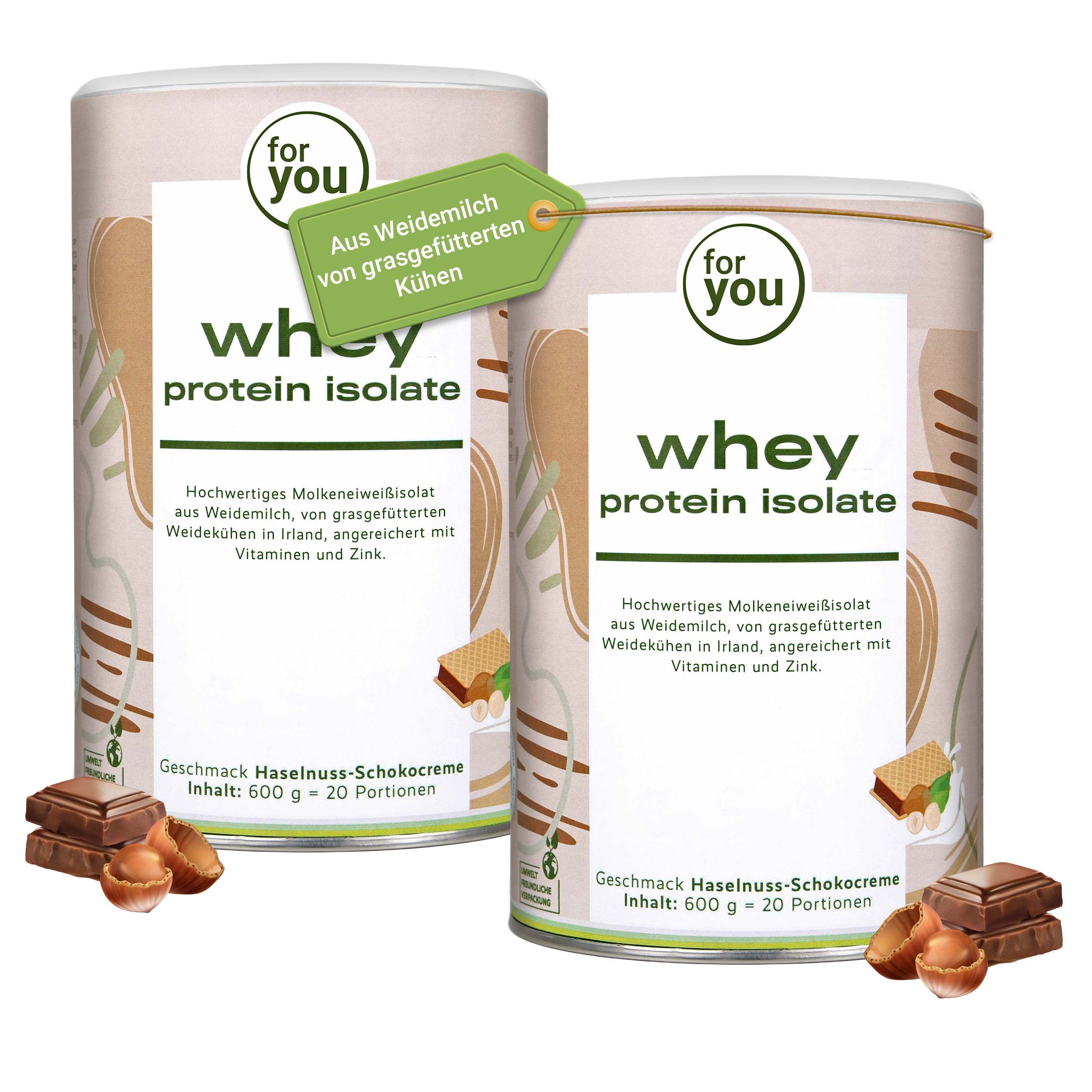 for you Whey Protein Isolate Doppelpack