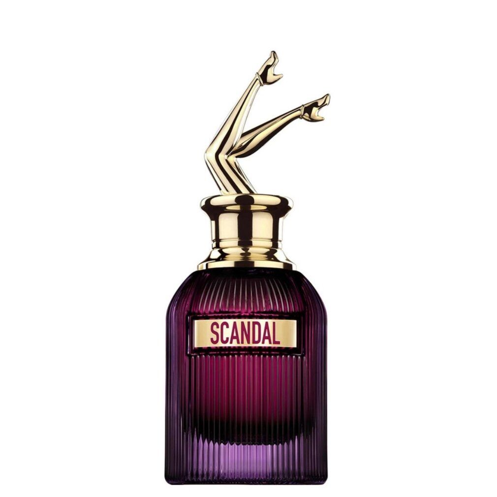 Jean Paul Gaultier Scandal Intense Eau de Parfum Flakon mit Beinen-Verschluss.