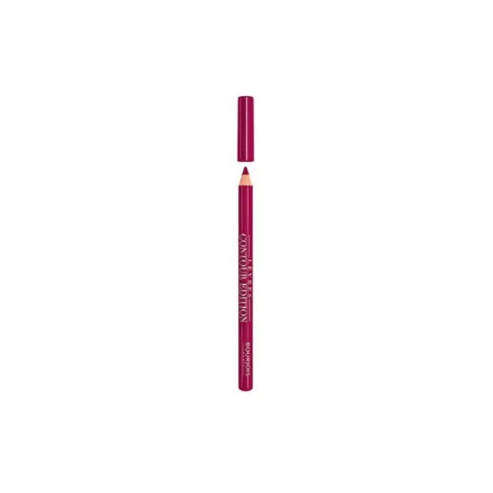 Lippenkonturenstift, rot, ohne Kappe. Aufschrift: Contour Edition, Bourjois.