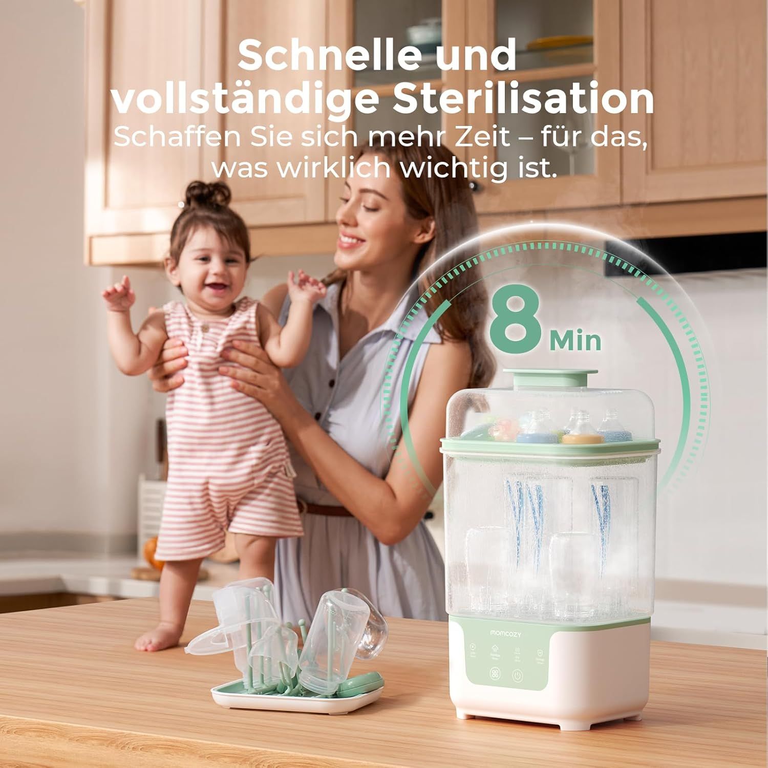 Momcozy Elektrischer Dampfsterilisator & Trockner