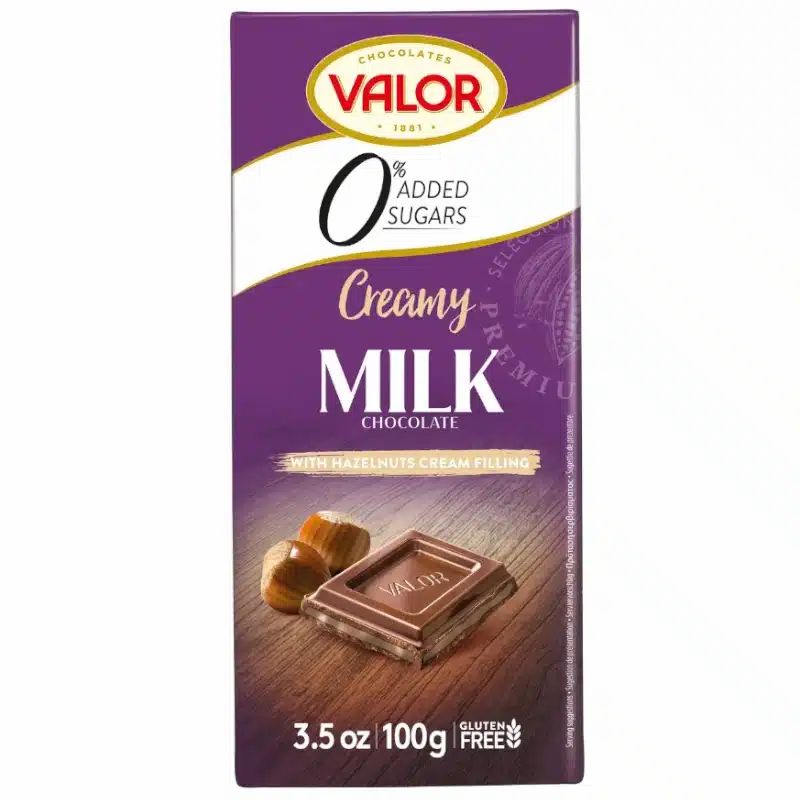 Valor Milch mit Haselnusscreme