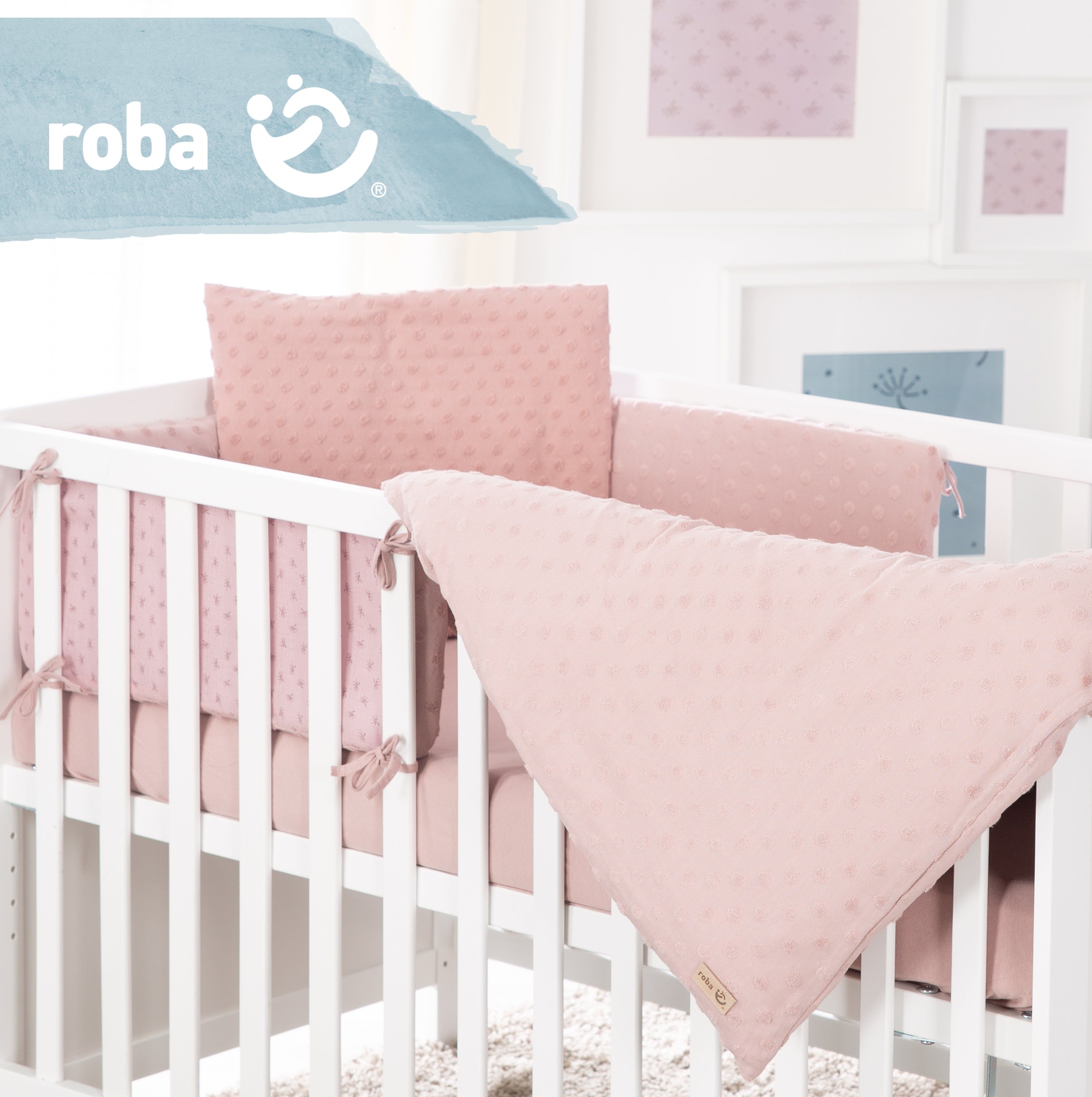 roba organic Geschenkset 'Lil Planet', Bio-Bettwäsche, -Spannbettlaken & -Nestchen