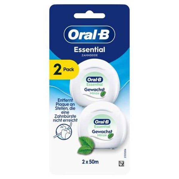 Oral-B Essential Floss mint gewachst 2x 50m