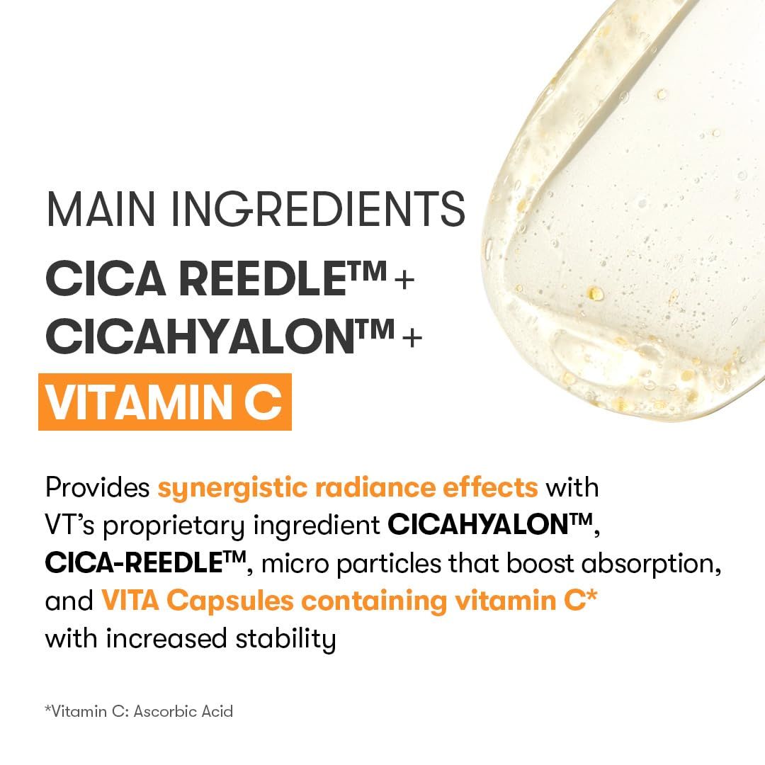 Hauptinhaltsstoffe: Cica Reedle, Cica Hyalon, Vitamin C. Synergistische Aufhellung.
