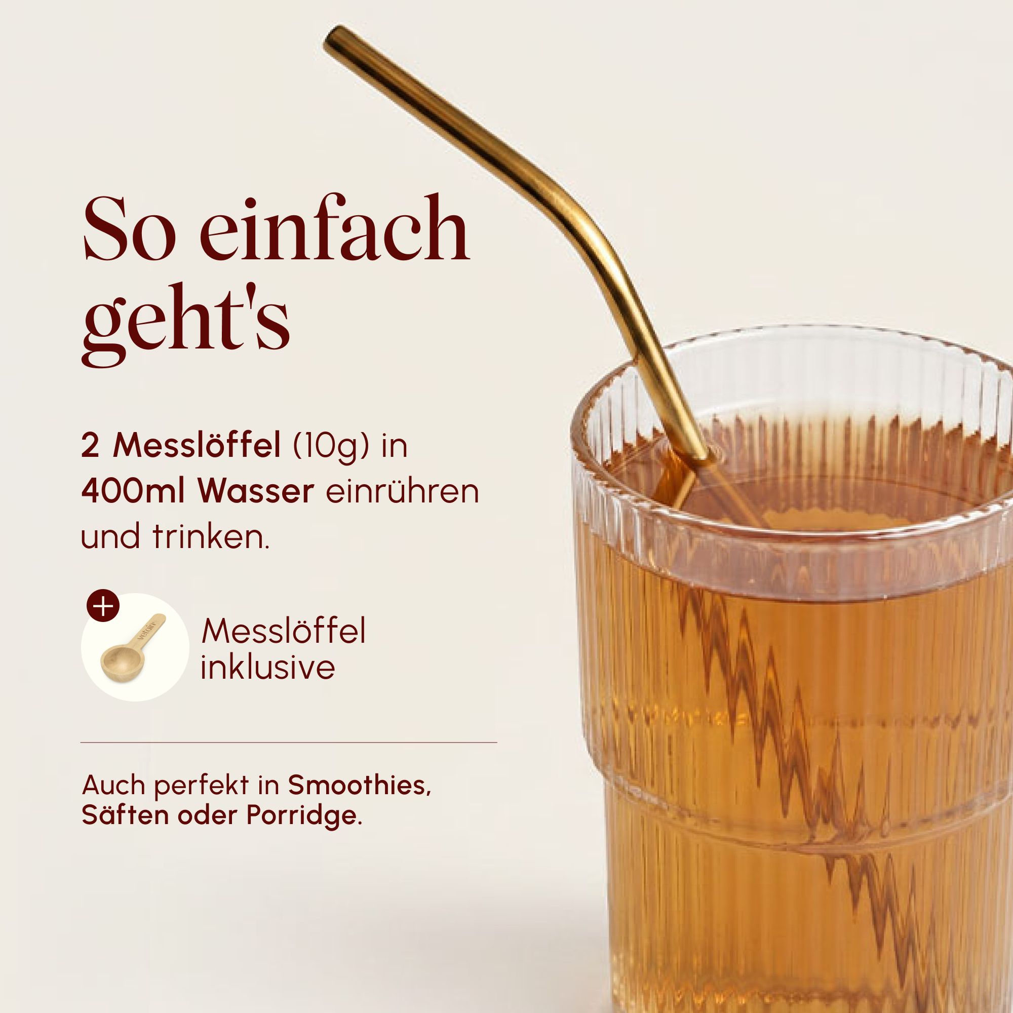 VETAIN Kollagenpulver Vegan - Mit VeCollal®, Vitamin C, Zink & Biotin - Für Haut, Haare & Nägel