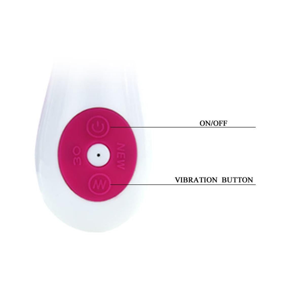 Rabbitvibrator “Gene”, 20,4 cm | 30 verschiedene Vibrationsmodi | Pretty Love