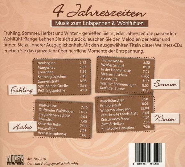 4 Jahreszeiten: Musik zum Entspannen & Wohlfühlen
