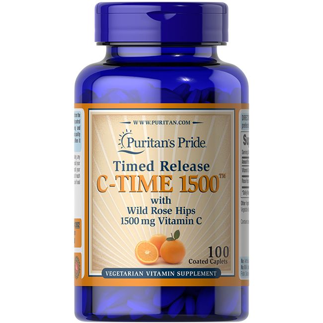 Puritan's Pride Vitamin C-1500 mg mit Wildhagebutten