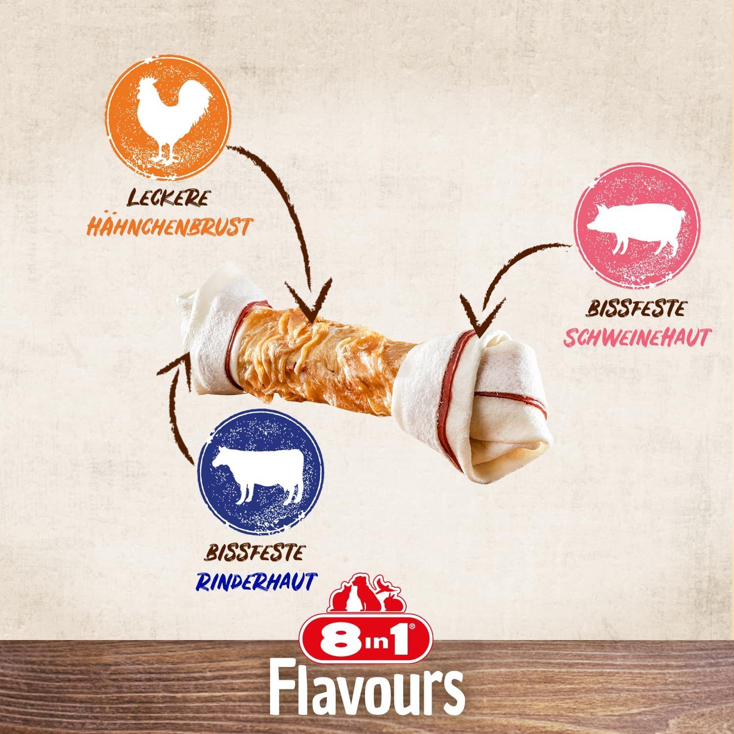8in1 Triple Flavour Knochen M