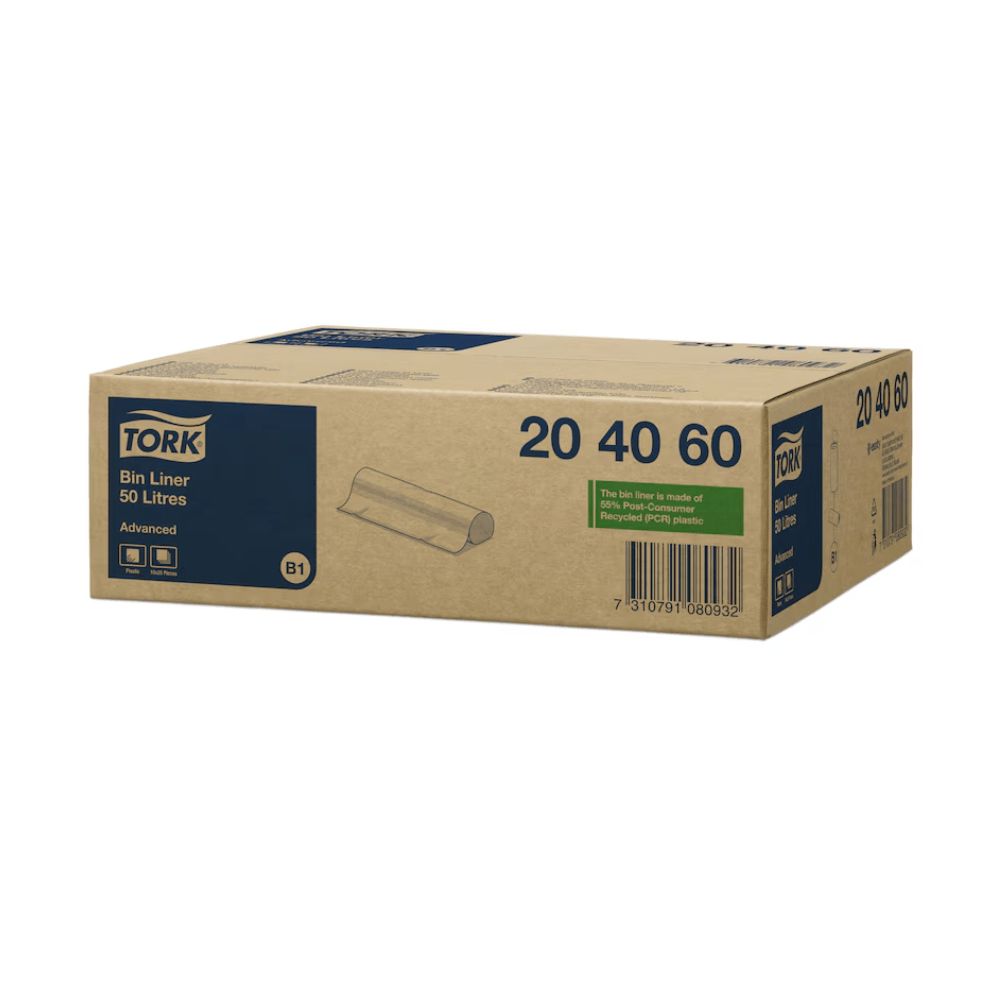 Tork 204060 Müllbeutel 50 l Transparent B1 61,5 x 89,5 cm