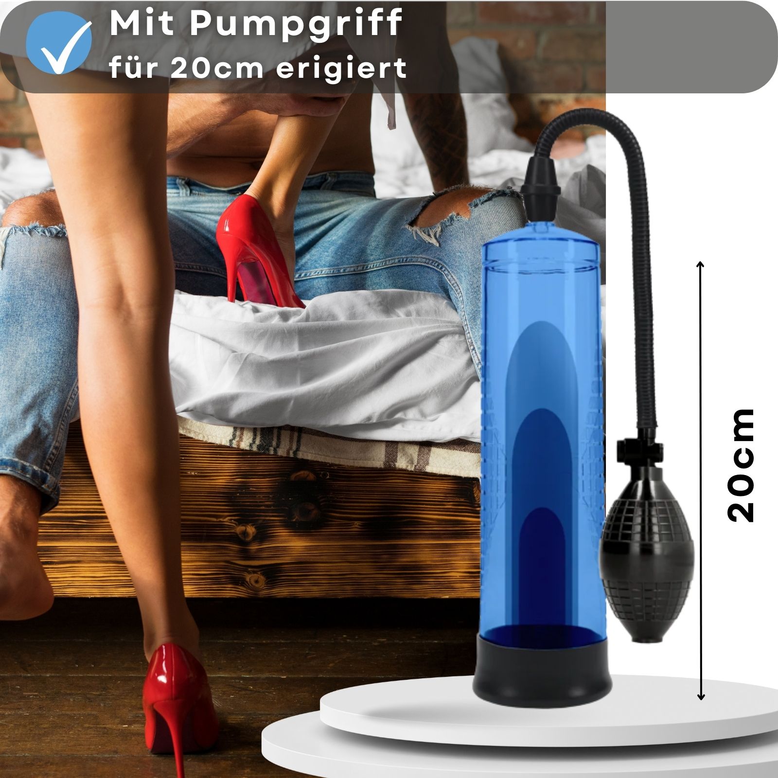 Lovelyness - Penispumpe mit Pumpball - Blau