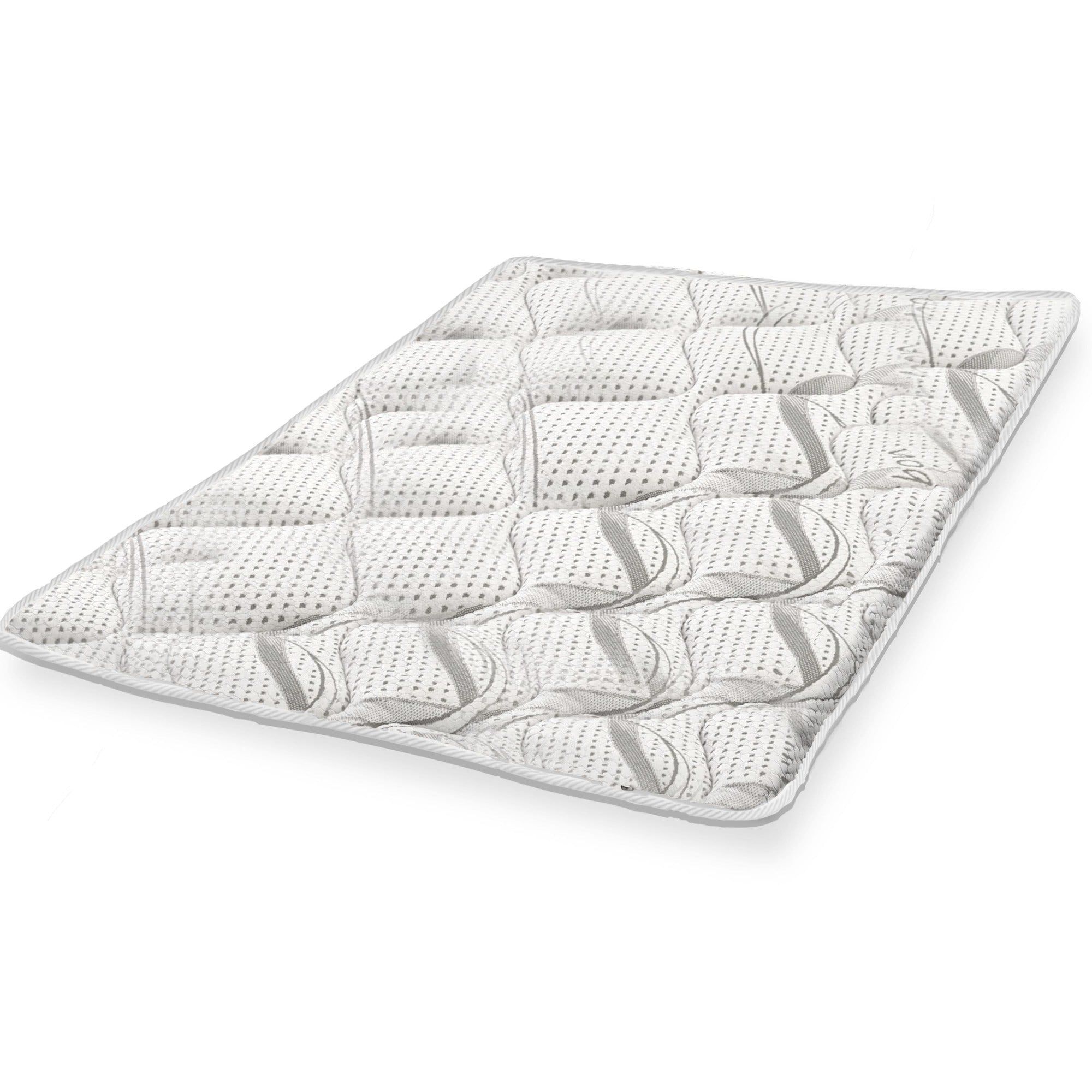 The White Stone Topper 130x190 cm Atmungsaktiv Höhe 5 cm | Ergonomischer Matratzen-Topper