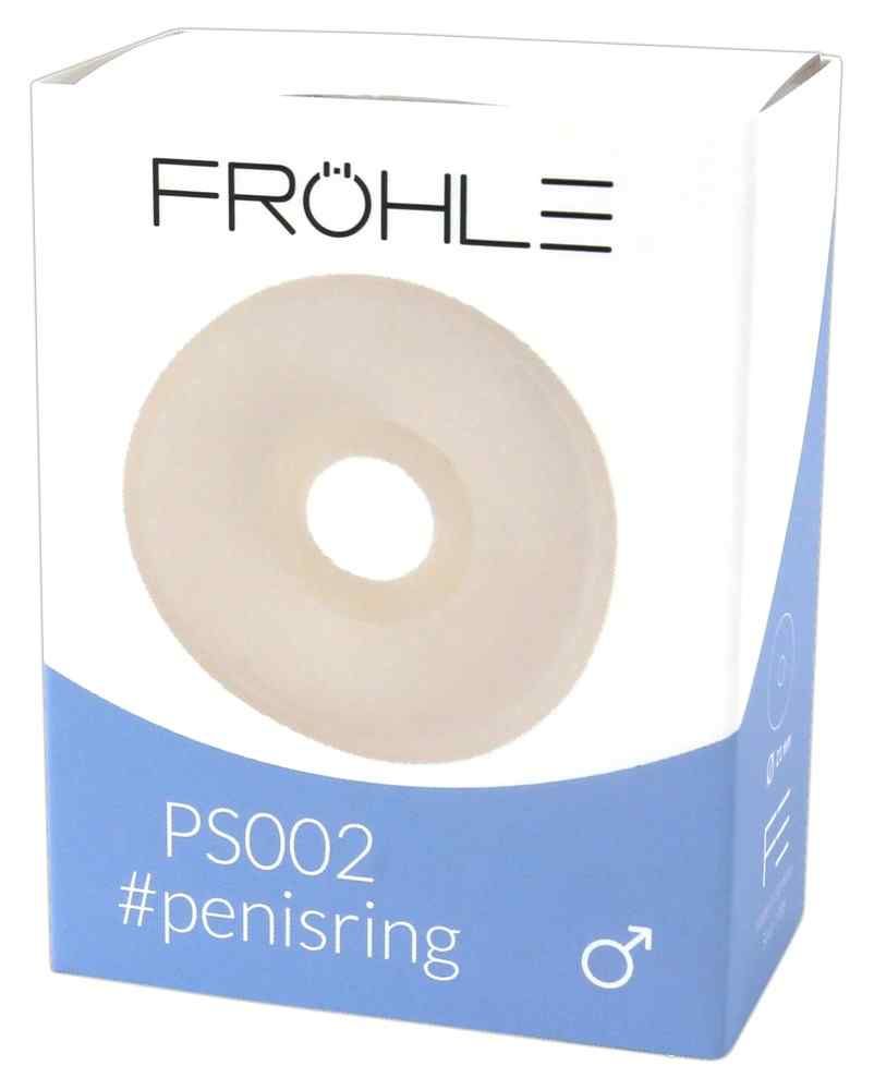 Fröhle PS002 Penisring, 21 mm, aus transparentem Material, rund.