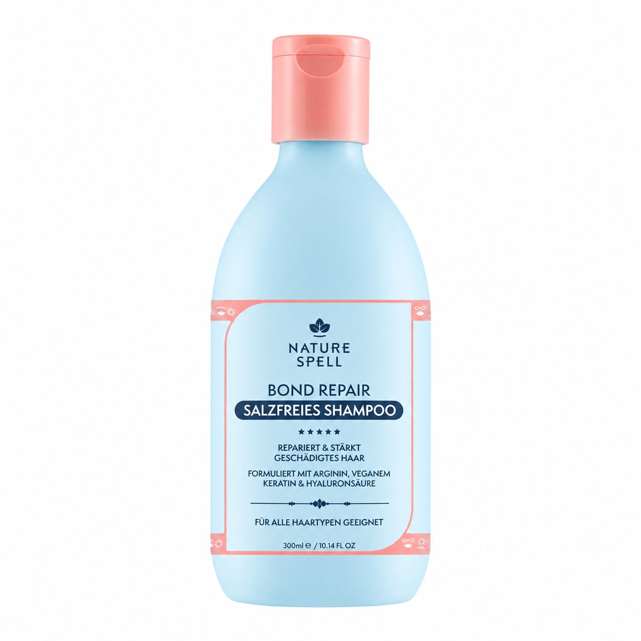 Flasche Nature Spell Bond Repair Salzfreies Shampoo, 300ml.