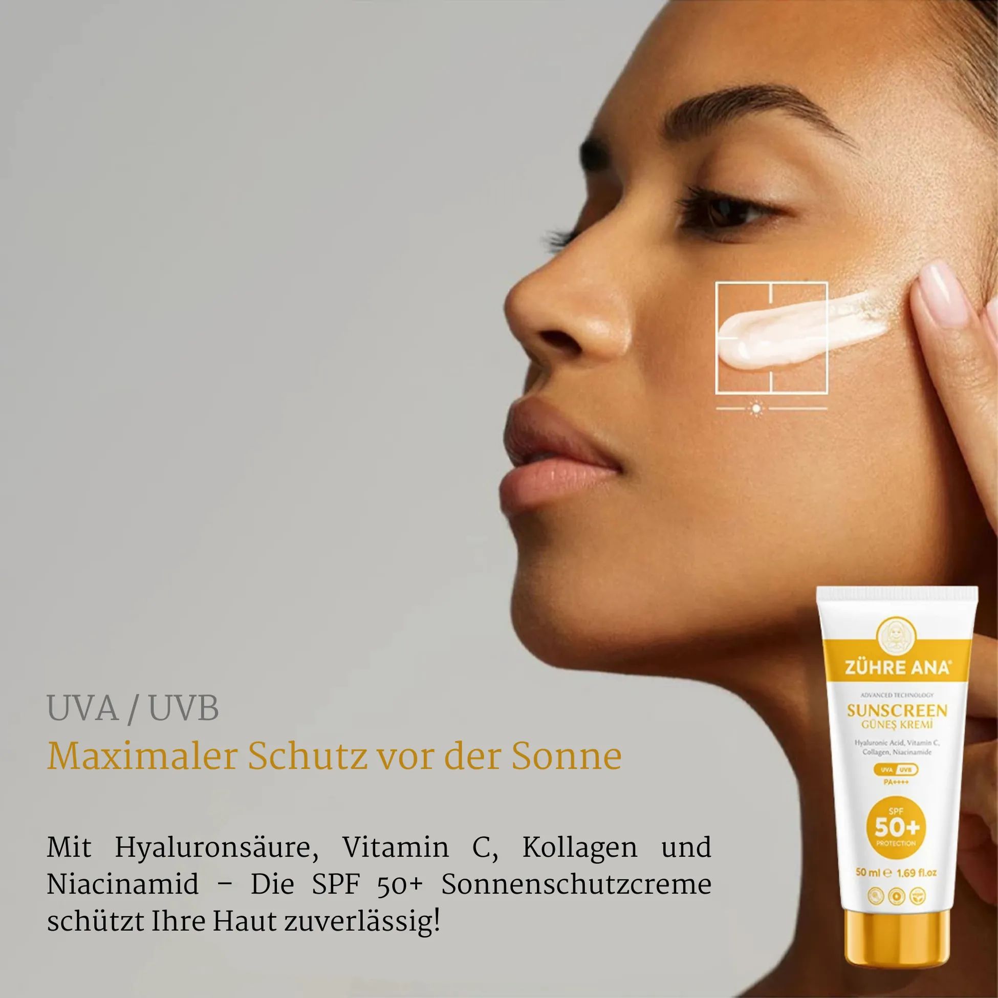 Zühre Ana | Sonnenschutzmittel Spf 50+ UVA/UVB