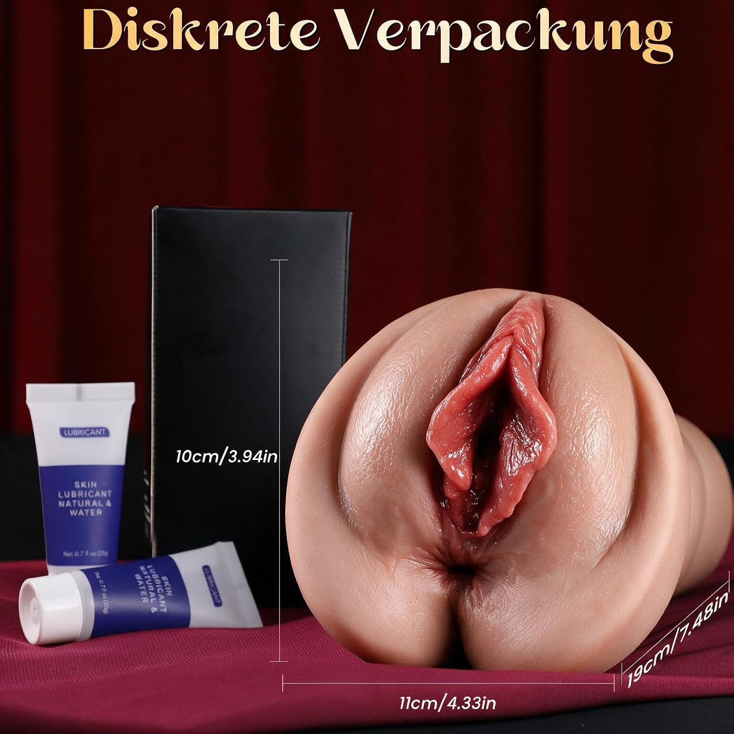 VIJISA manueller Masturbator 725 g, Braun