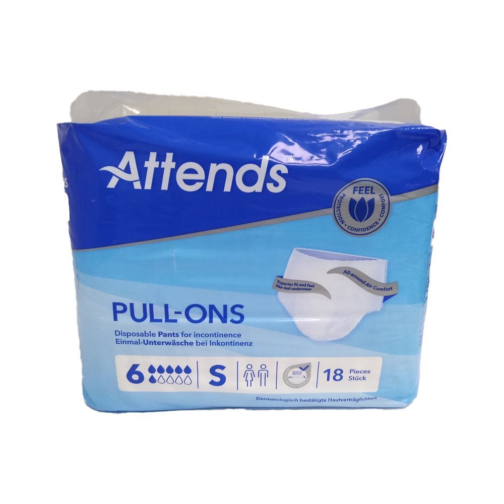 Attends Pull-Ons, Größe S, 18 Stück. Einweg-Inkontinenzunterwäsche.