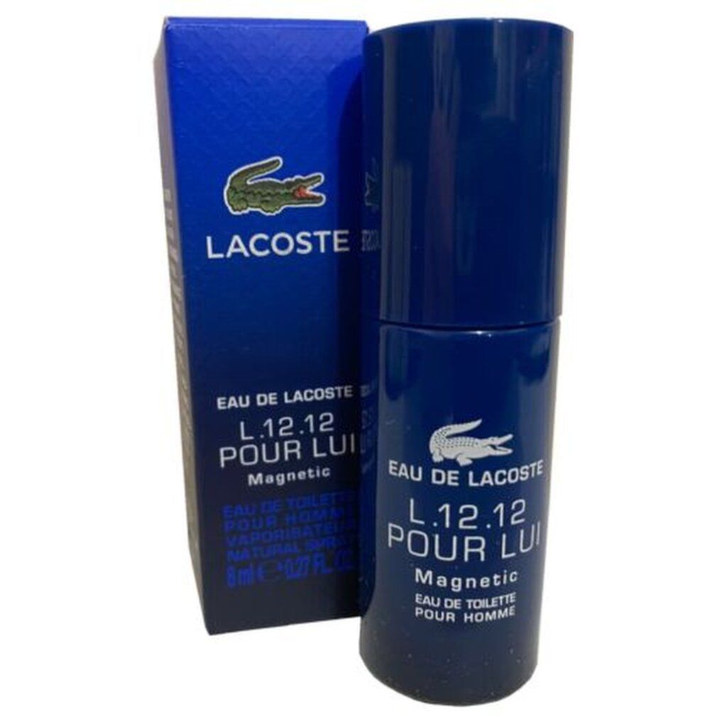 Lacoste L.12.12 Pour Lui Magnetic Eau de Toilette Flakon und Karton.