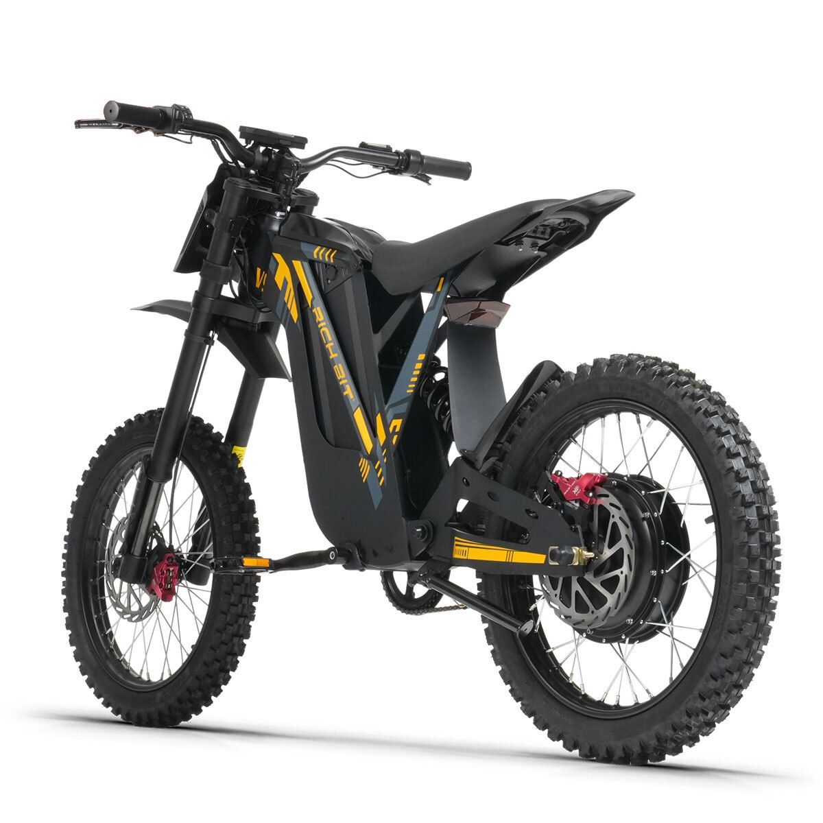 RICH BIT V9 Ultra Elektrisches Dirtbike, 48V 20Ah Akku, Vollfederung, 17"-Offroad-Reifen