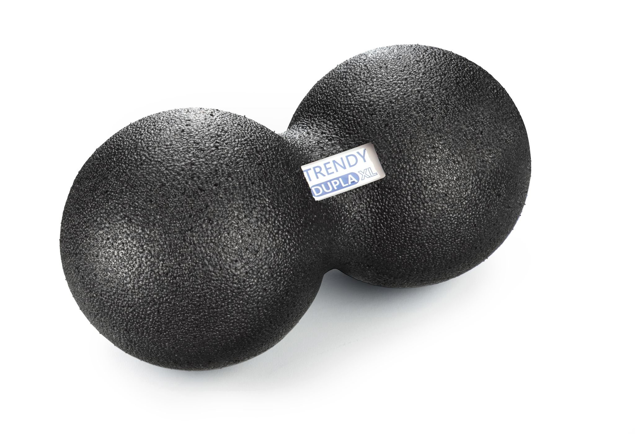 Schwarzer Faszienduoball. Trendy Dupla XL Label.