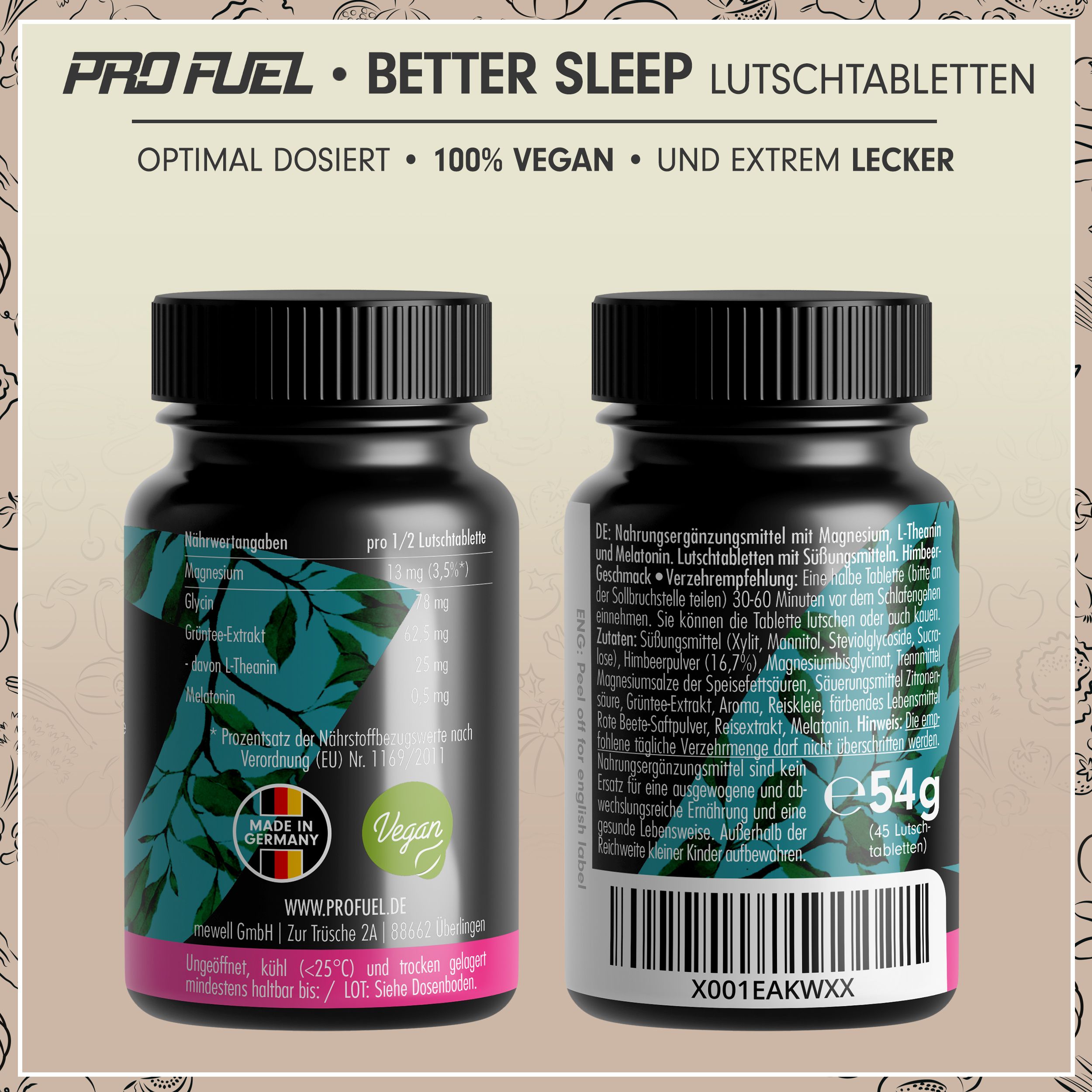 ProFuel Better Sleep Melatonin - Kirsche