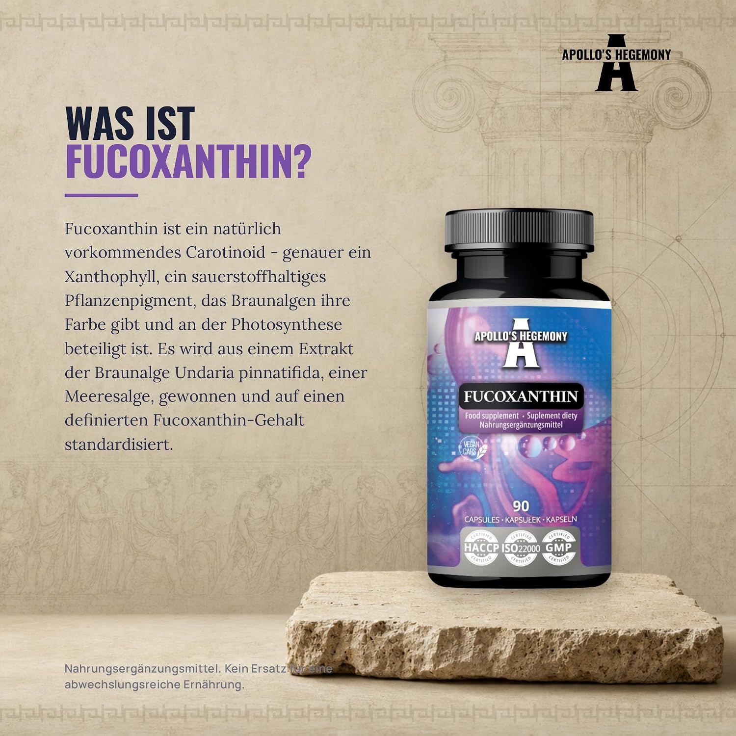 Apollo's Hegemony Fucoxanthin Kapseln, 90 Stück.