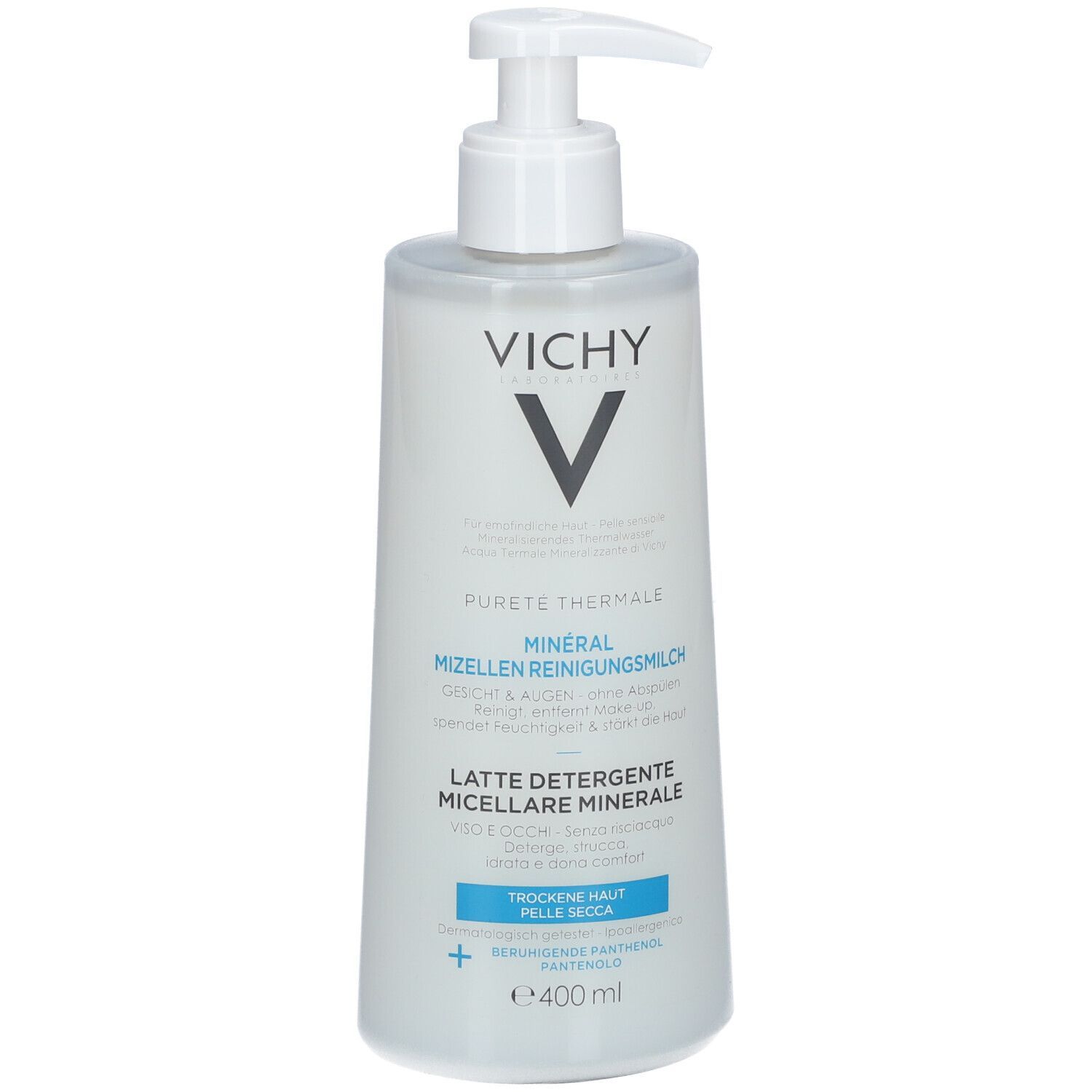 VICHY Pureté Thermale Minéral Mizellen Reinigungsmilch für trockene Haut