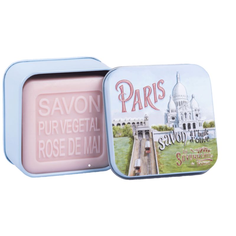 La Savonnerie de Nyons - Metallbox mit Seife - Le Sacre Coeur