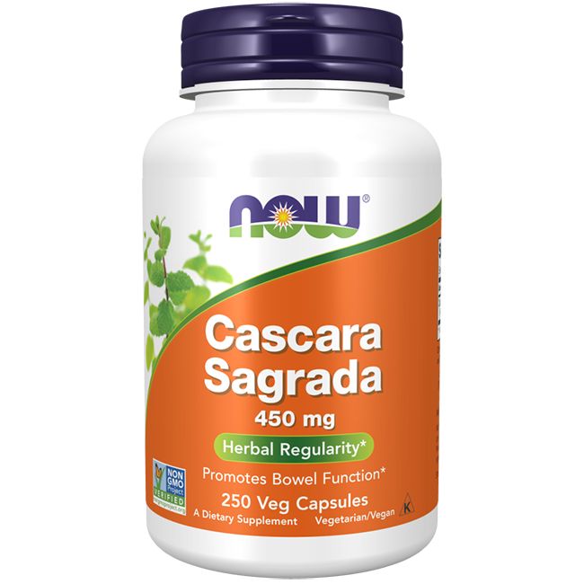 Now Foods Cascara Sagrada 450 mg 250 Veg-Kapseln