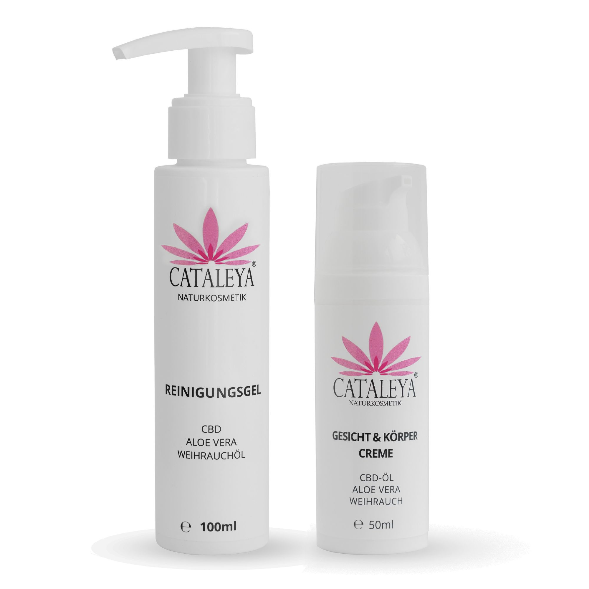 CATALEYA Gesichtscreme und Reinigungsgel - Naturkosmetik Set