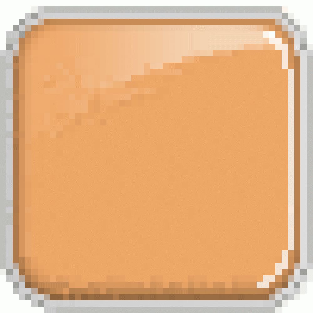 Quadratischer, orangefarbener Farbton in einem quadratischen Rahmen.