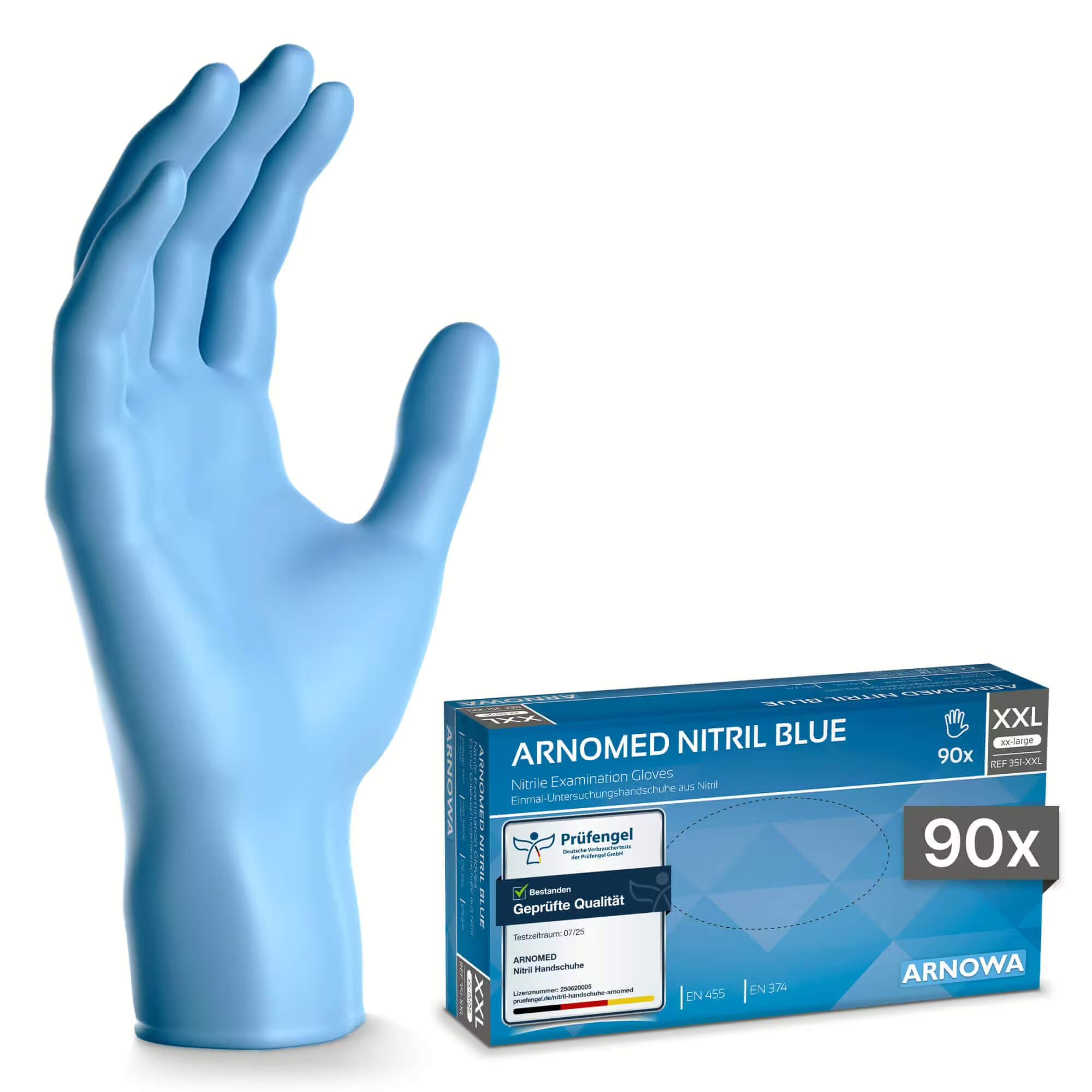 Arnowa Arnomed Nitril Blue Untersuchungshandschuhe Gr. XXL