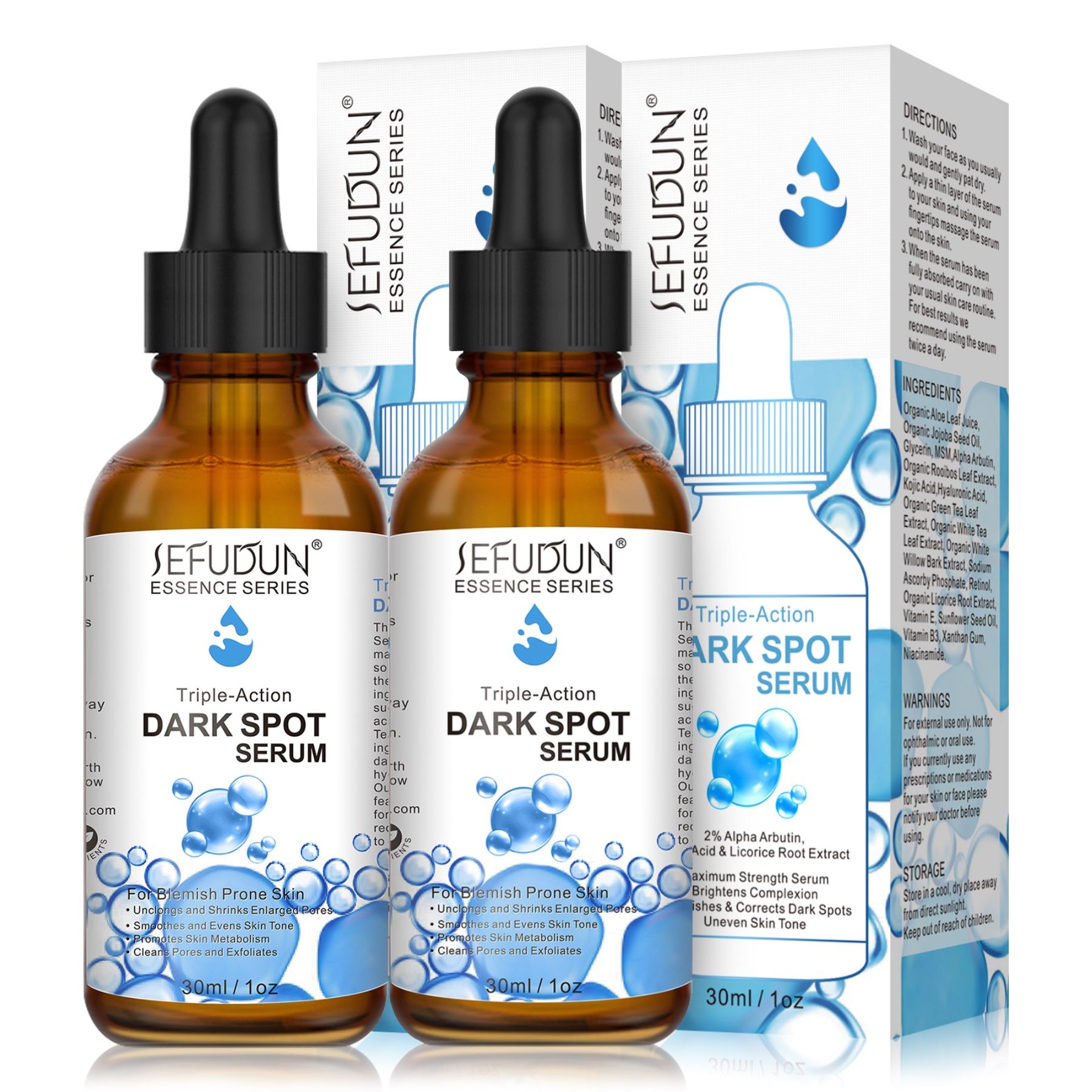 SEFUDUN Niacinamide Gesichtsserum gegen Pigmentflecken Dark Spot