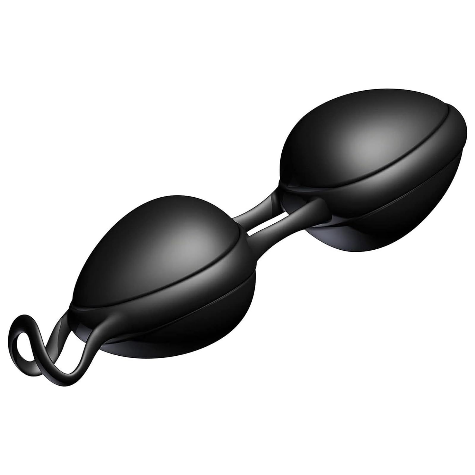 Schwarze Joyballs mit zwei Kugeln und einem Rückholring.