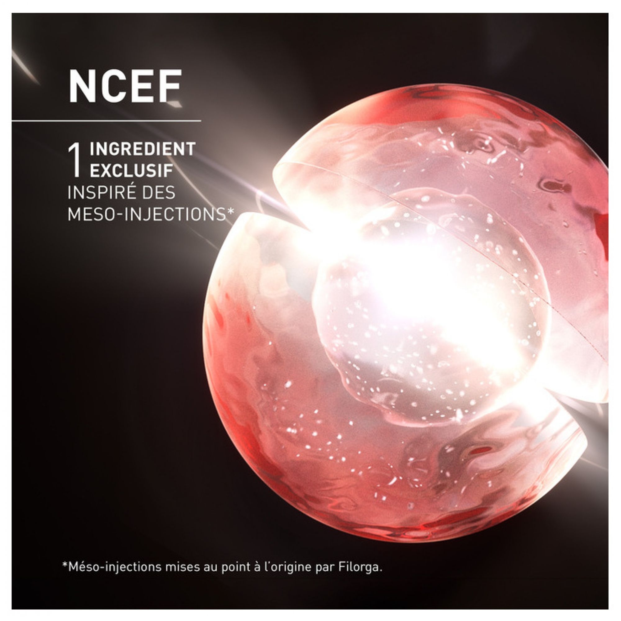 Abstrakte Darstellung von NCEF-Zellen, inspiriert von Meso-Injektionen.