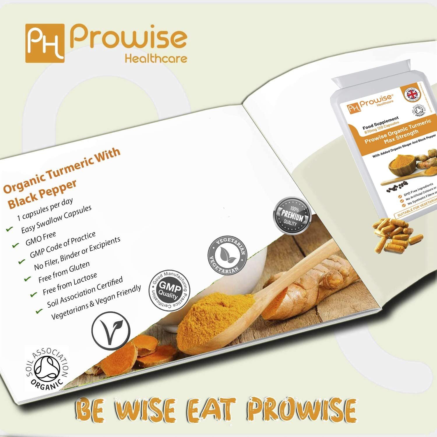 Prowise Healthcare Kurkuma-Curcumin Ingwer mit schwarzem Pfeffer