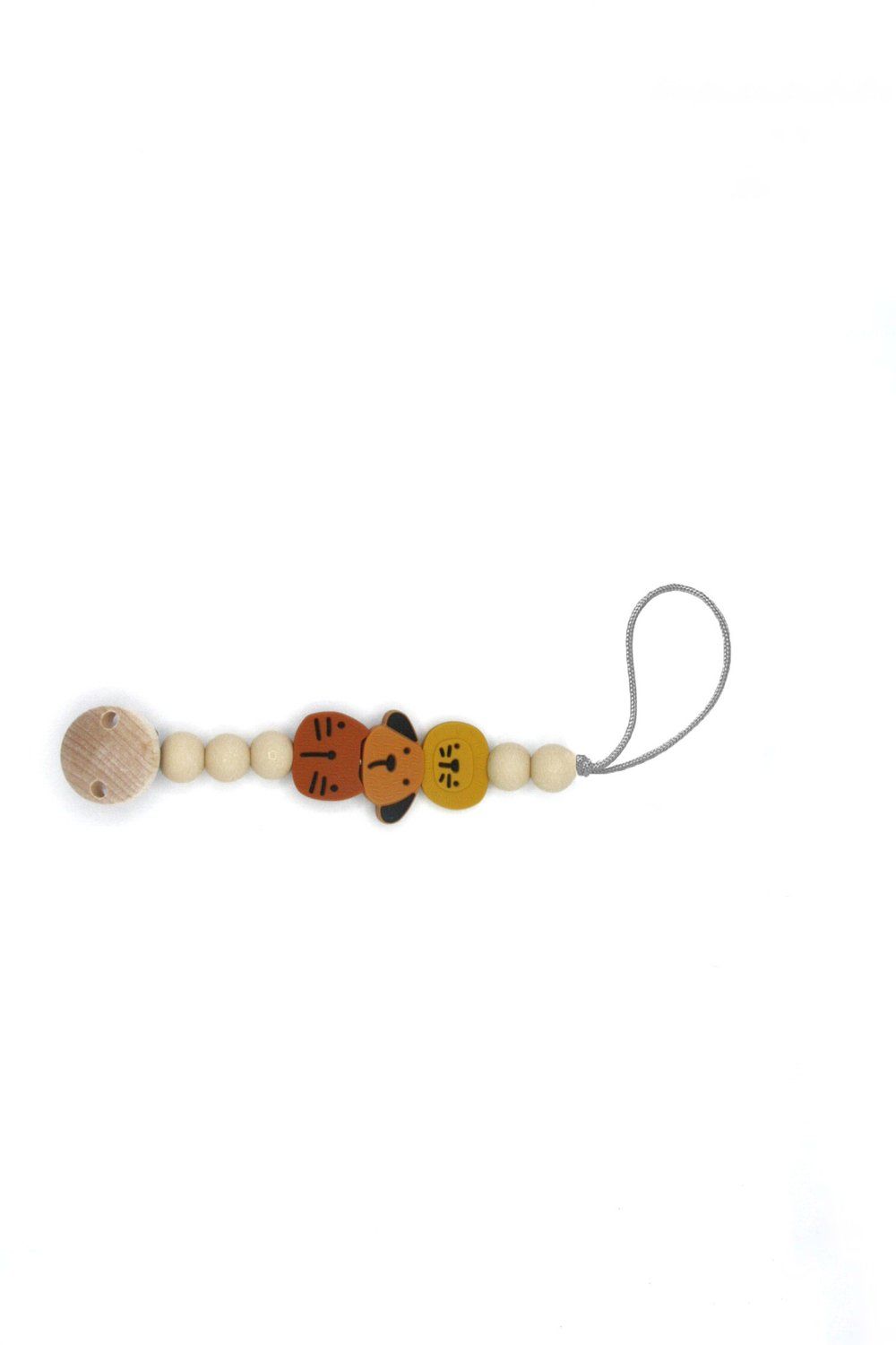 the cotton cloud Schnullerkette Animals Rust