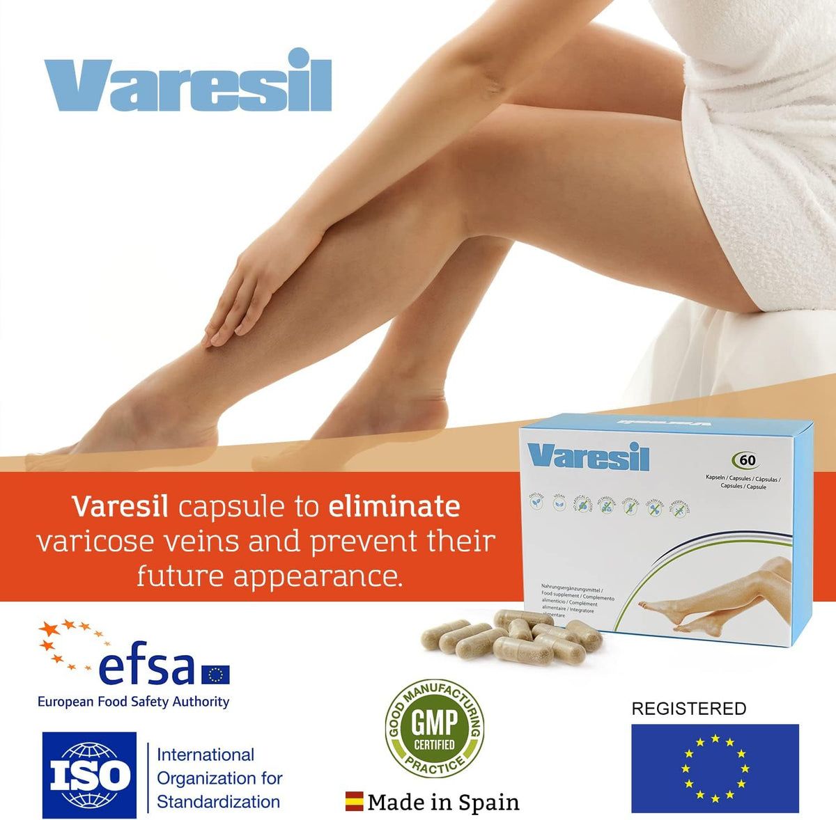 500Cosmetics Varesil - zur Krampfadern Vorbeugung
