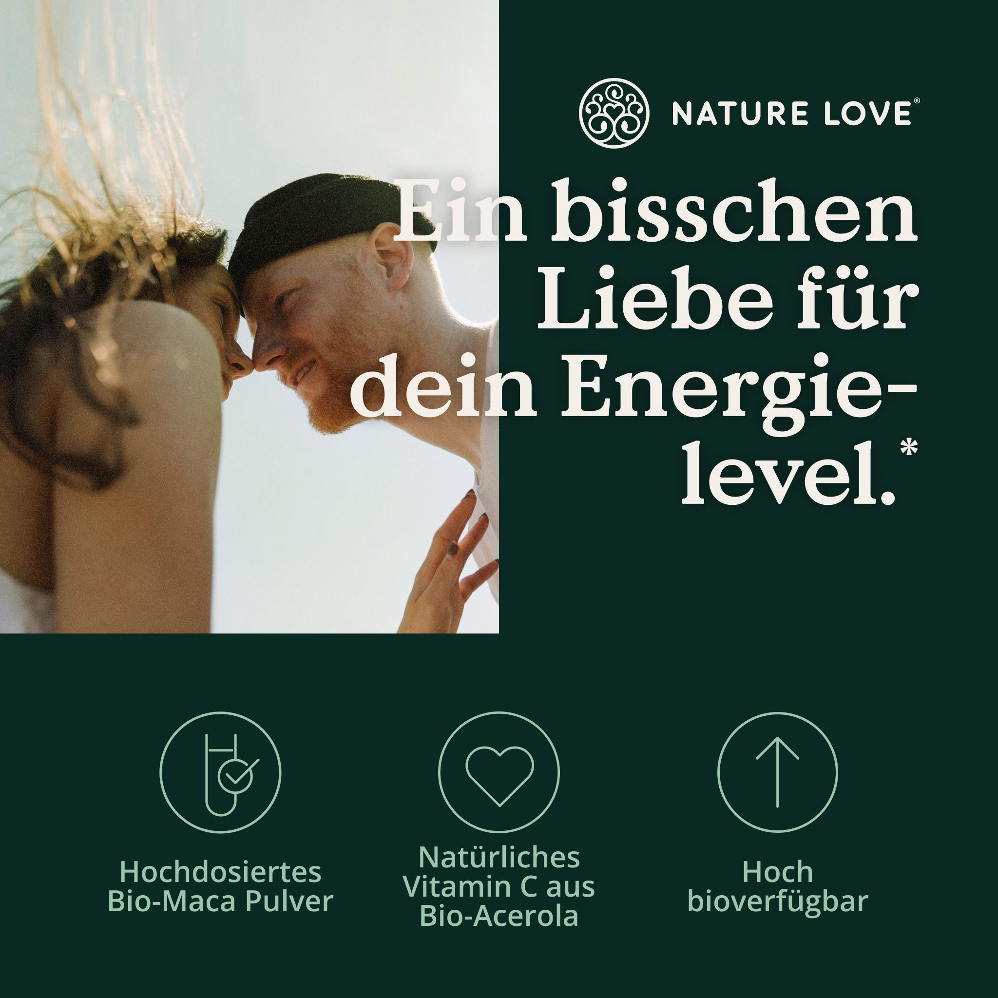NATURE LOVE® Bio Maca Kapseln (schwarz) - 3000 mg je Tagesdosis - 180 Kapseln