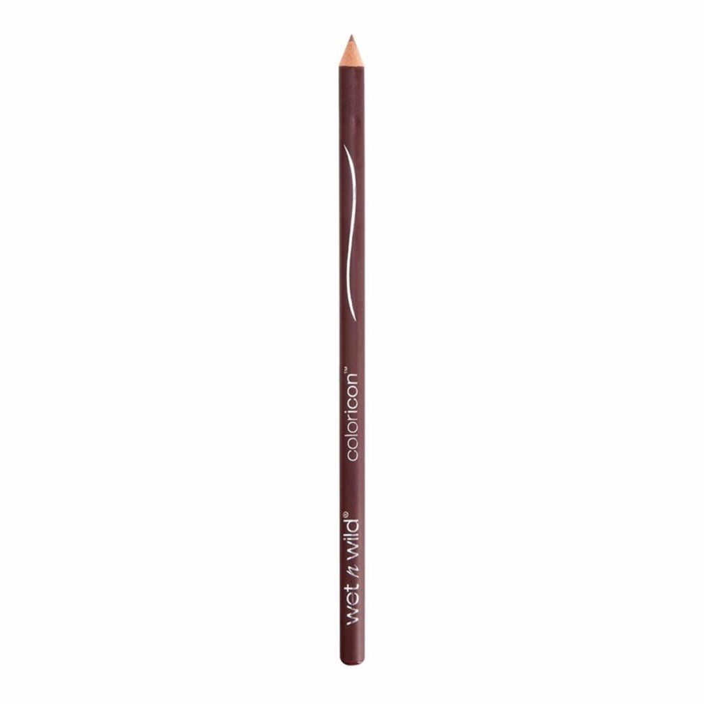 Lippenstiftstift. Dunkelbraune Farbe. Aufschrift: Wet n Wild, coloricon.